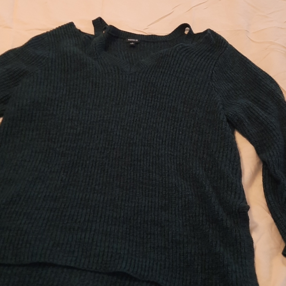 Torrid sweater, hunter Green, torrid size 4